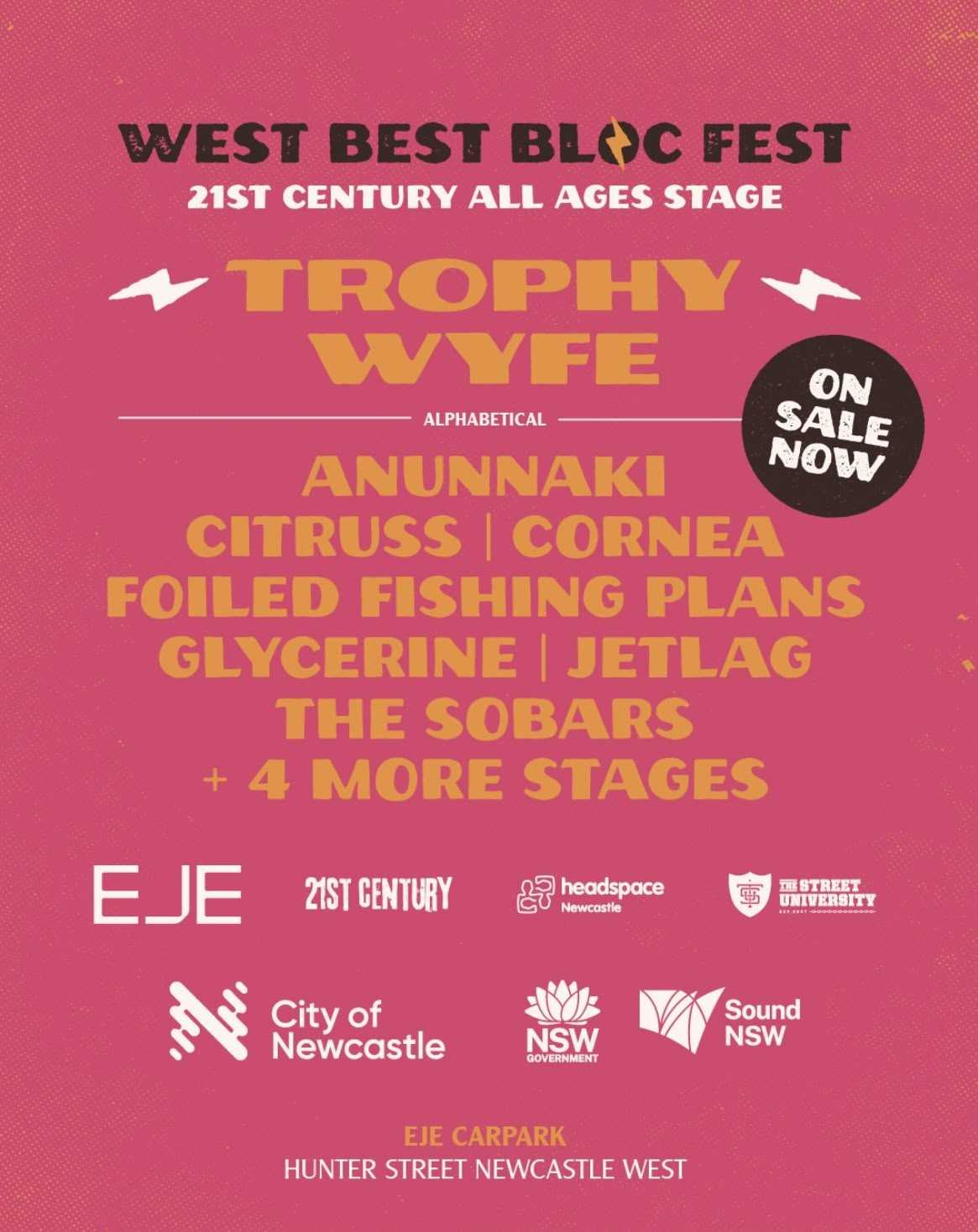Newcastle West, NSW gig poster